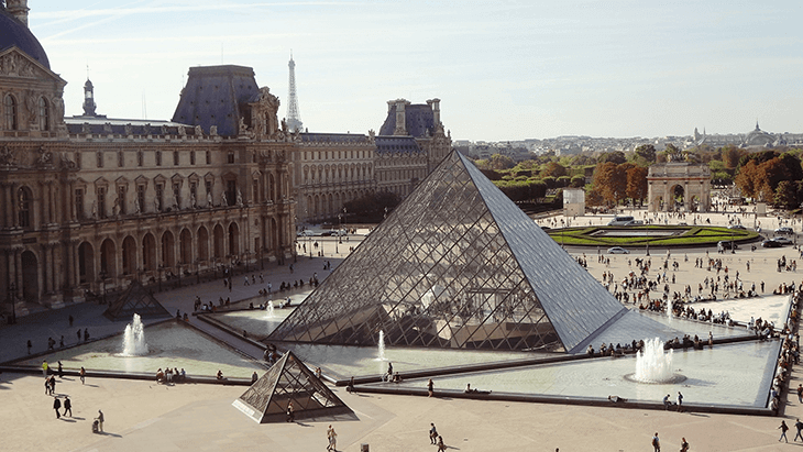 How Much is a Trip to Paris: The Louvre pyramid