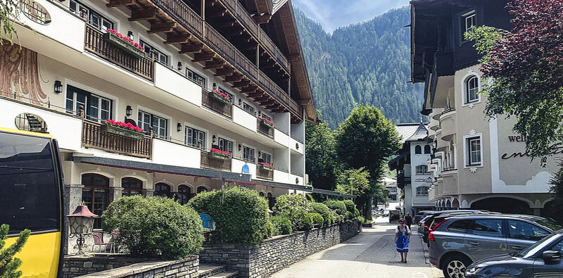 Zillertal Valley, popular tourist destination in summer and winter