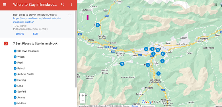 Where to Stay in Innsbruck Map of Best Areas & Neighborhoods