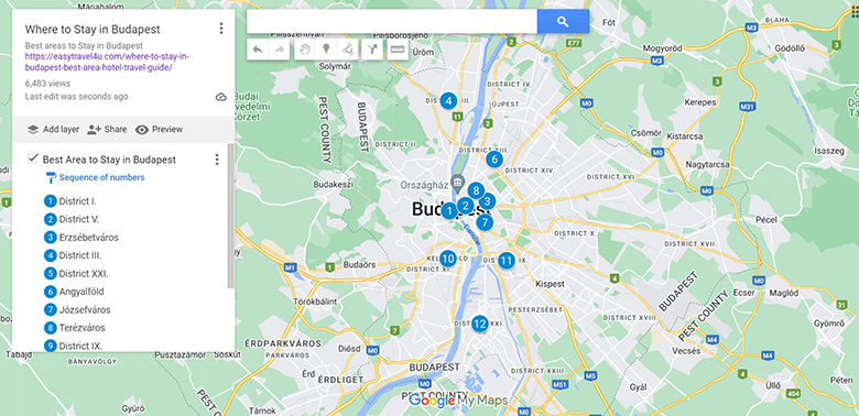 Where to Stay in Budapest Map of Best areas & districts
