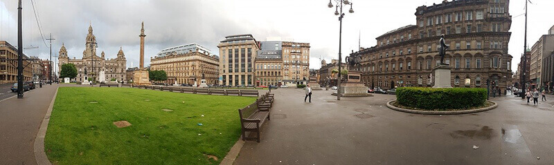 George Square, heart of Glasgow with stunning Victorian architecture