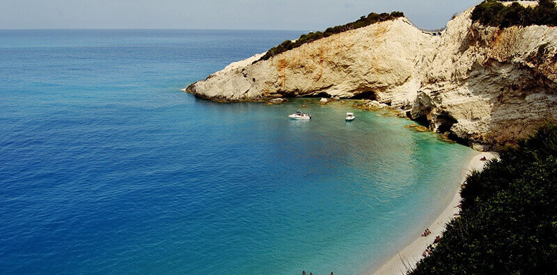 Porto Katsiki, one of the most popular beaches on the island