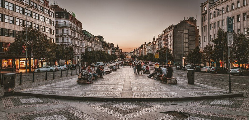 Cidade Nova (Nove Mesto), onde estadia em Praga para o luxo