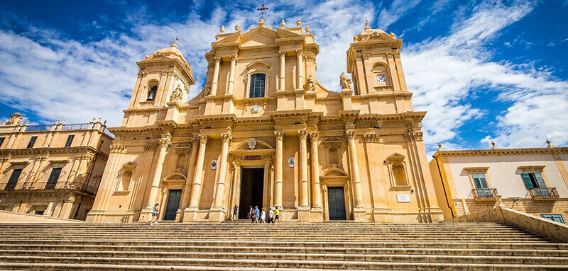 Noto, beautiful baroque town in south-east of Sicily 