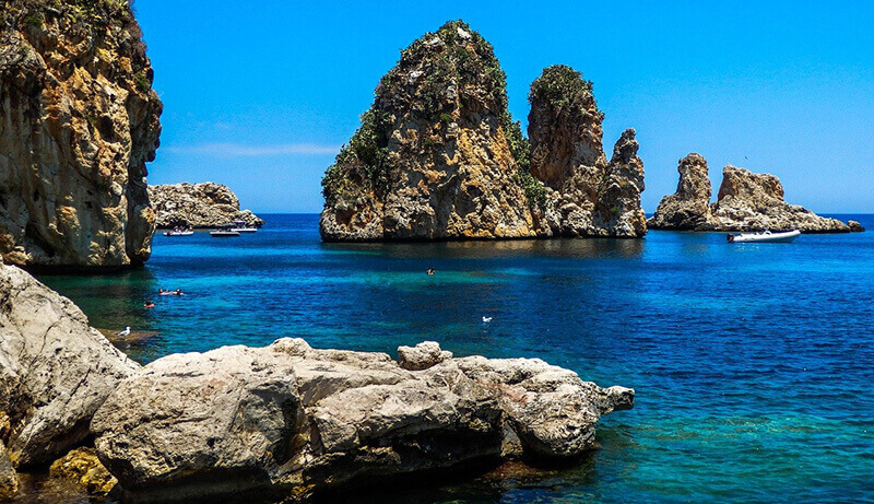 Scopello, charming village on the north west coast of Sicily