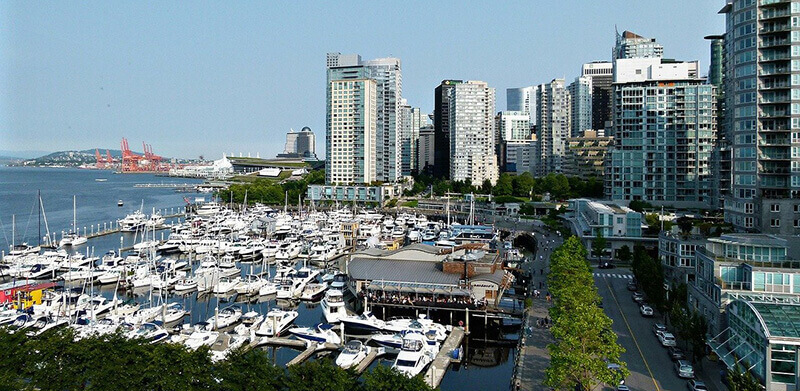 Where to stay in Vancouver first time - Coal Harbour