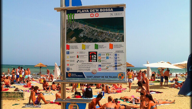 Playa d’en Bossa, best area to stay in Ibiza for nightlife