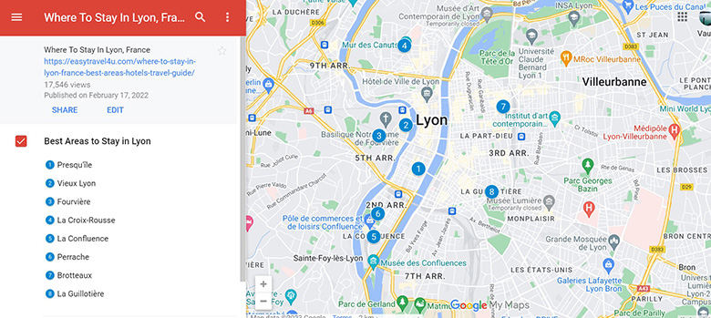 Where to Stay in Lyon Map of 8 Best Areas & neighborhoods