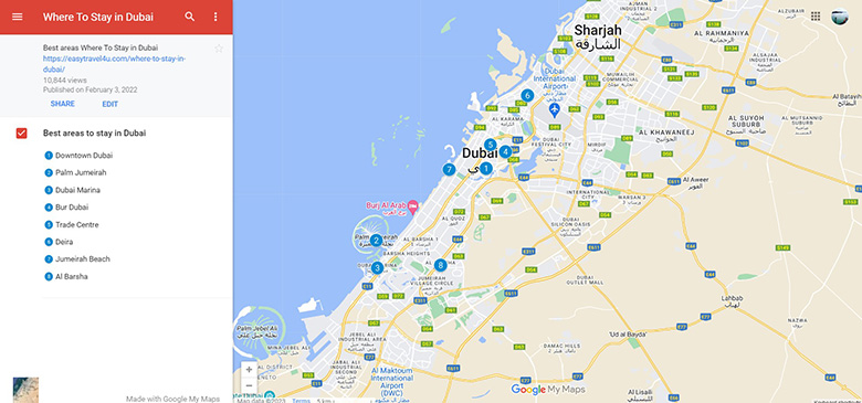 Where to Stay in Dubai First Time Map of 8 Best Areas