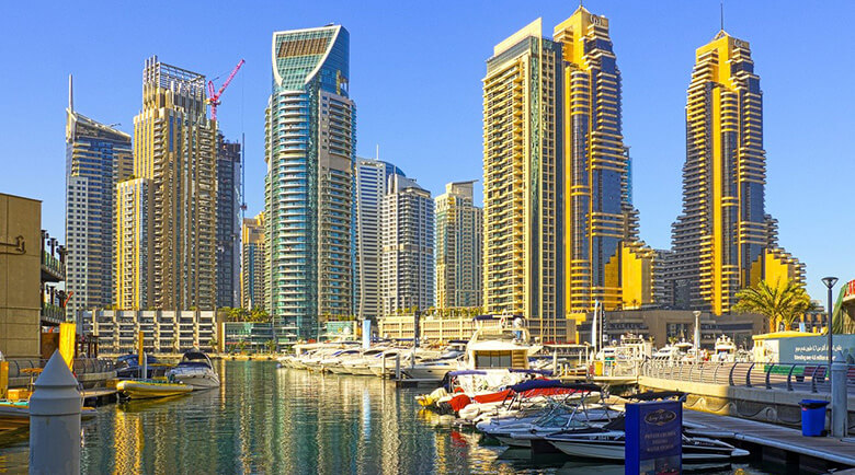 Dubai Marina, where to stay in Dubai for nightlife