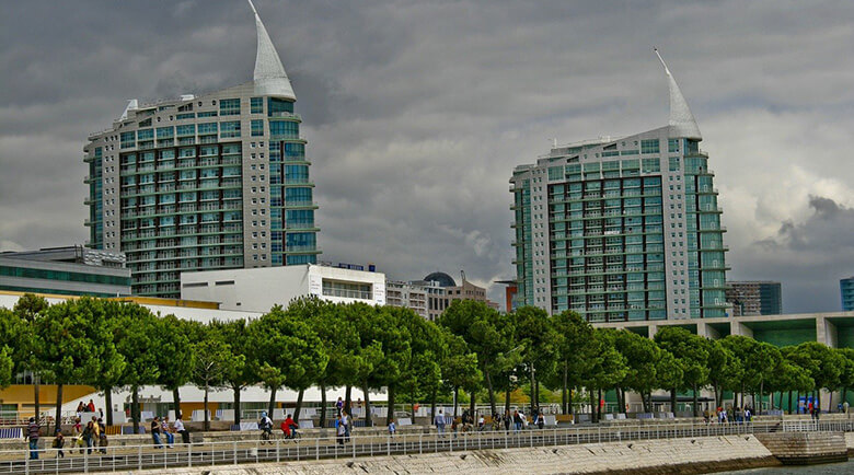 Park of Nations, a modern neighborhood in Lisbon