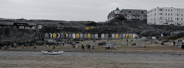 Bude, seaside tourist town in the northernmost of Cornwall