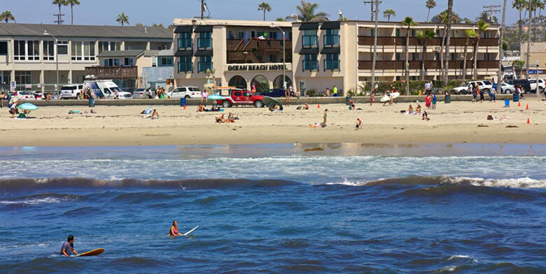 Ocean Beach, good area in San Diego for local vibe