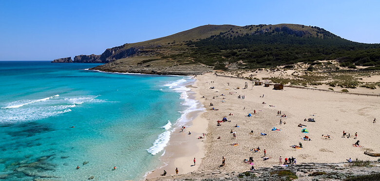 Cala Ratjada, with quiet beaches in East Mallorca