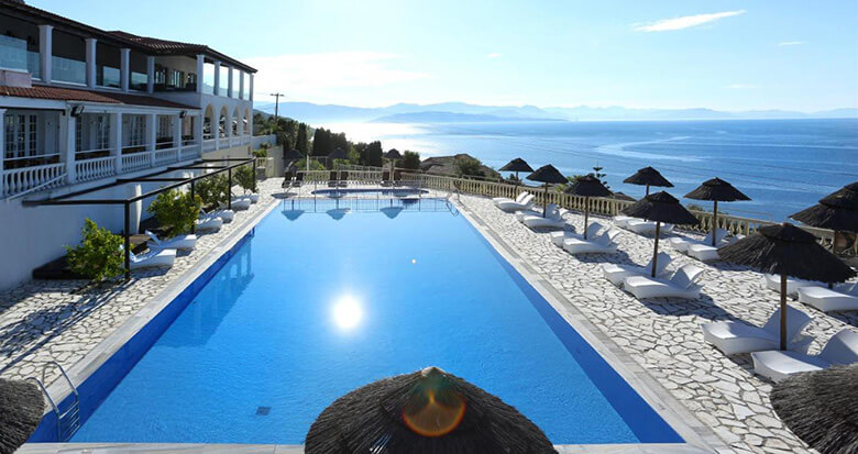 Pantokrator Hotel in Barbati on the northeast coast of Corfu