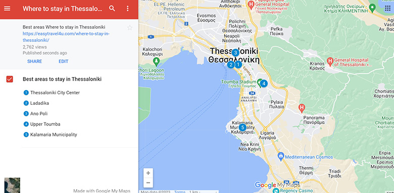 Where to Stay in Thessaloniki Map of Best Areas & neighborhoods