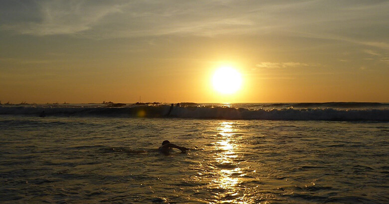 Tamarindo, beautiful spot for surfers on the Pacific coast