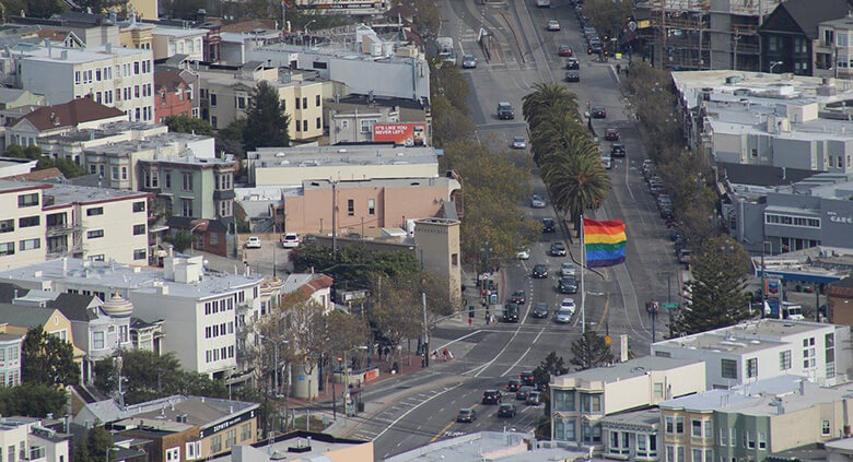Castro, one of the most famous LBGTQ+ neighborhoods in USA