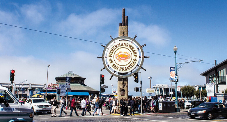 Fisherman’s Wharf, family-friendly neighborhood, good fresh seafood