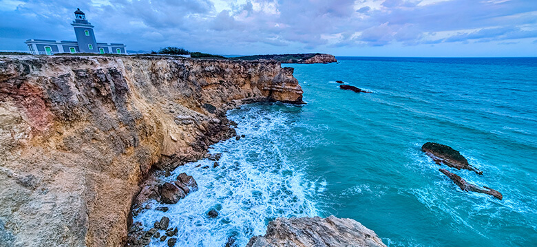 Cabo Rojo, for best beaches, caves, lagoons, and salt mines