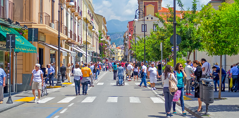 Corso Italia, best area to stay in Sorrento for nightlife