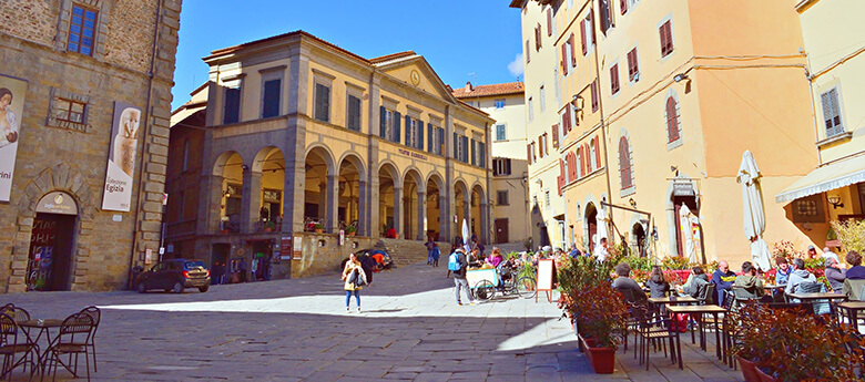 Cortona, quaint Italian village south of Arezzo