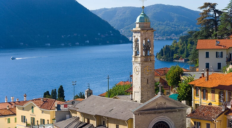 Moltrasio, small quiet lakeside village with local vibe on western shore