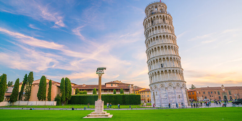 Pisa is where you find the famous Leaning Tower