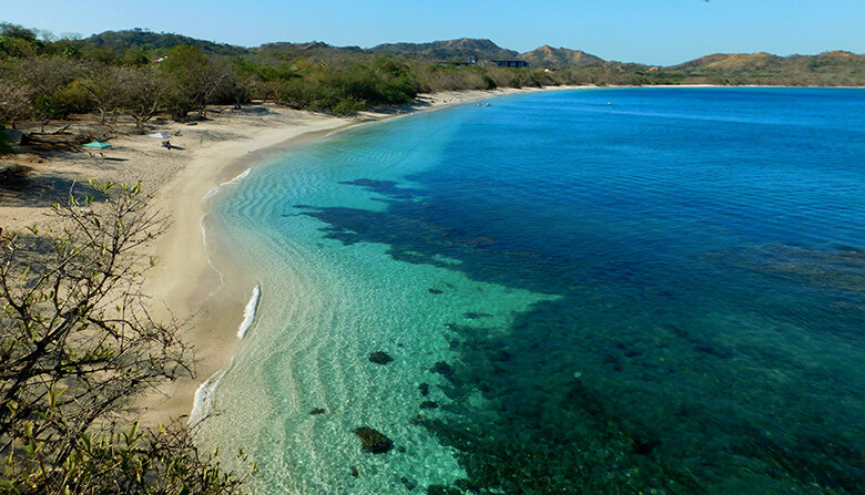 Playa Conchal, calm, white sand beach for relaxing holiday