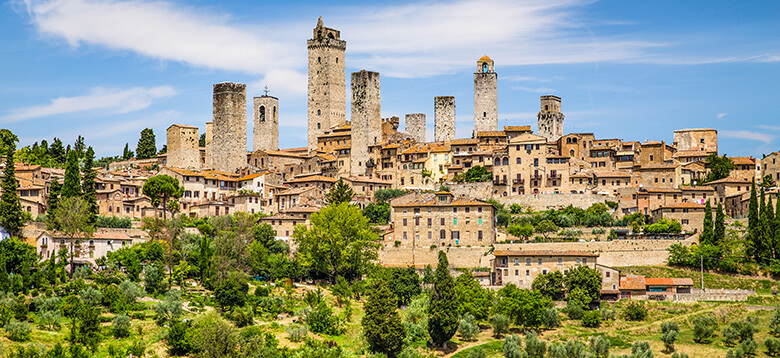 San Gimignano,  a hilltop town 