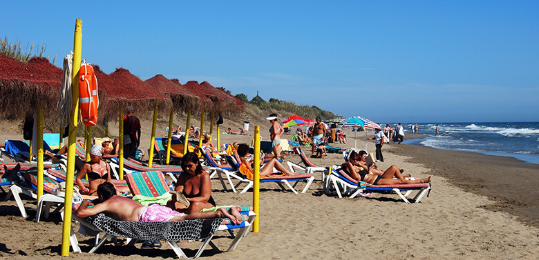Vibora Beach, where to stay in Marbella away from crowd