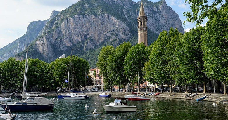 Lecco, second city on Lake Como, quieter than Como