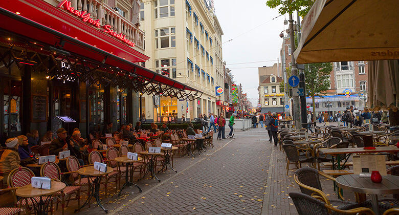 Leidseplein – Rembrandtplein, where to stay in Amsterdam for nightlife