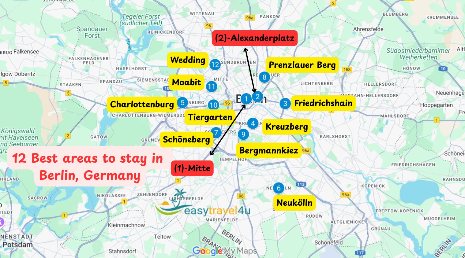 12 Best areas to stay in  Berlin, Germany