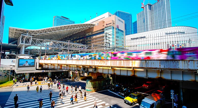 Umeda Station, best area to stay in Osaka for first-timers