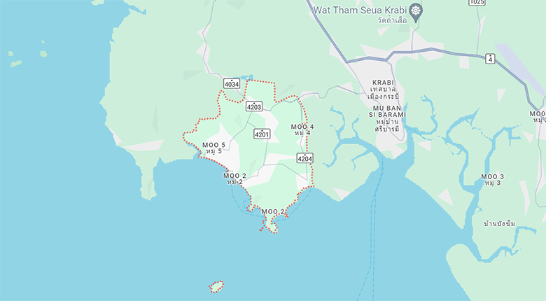 Ao Nang Krabi Map