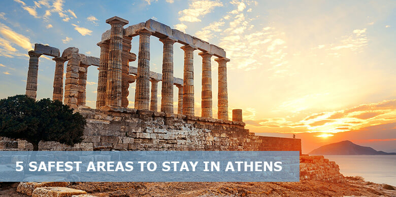 5 Best and Safest areas to stay in Athens for tourists Map